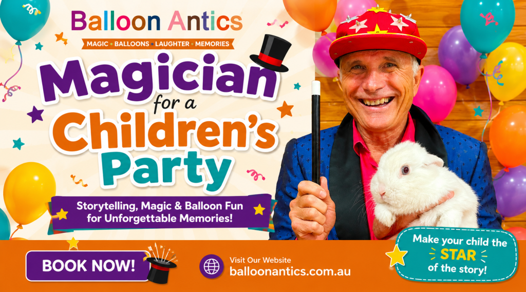 magician for a children's party