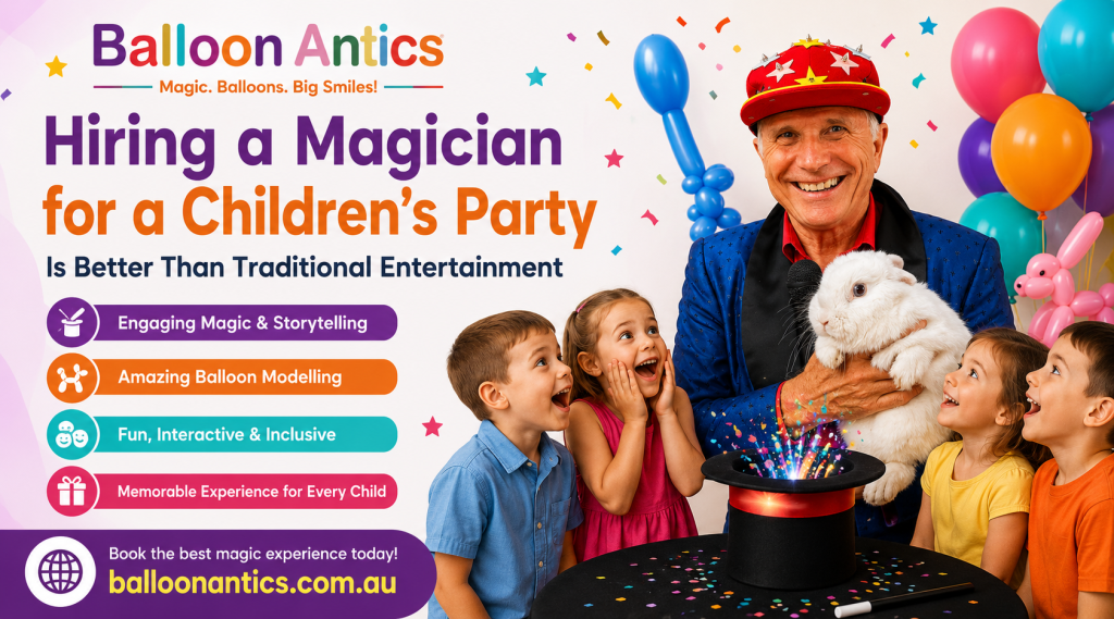 hiring a magician for a children’s party